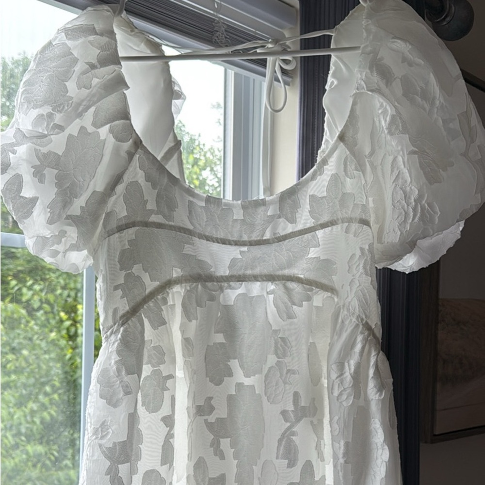 Altar'd State Sheer White Dress